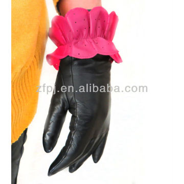 Neue Art Leder lotos_shaped Handschuhe Winter